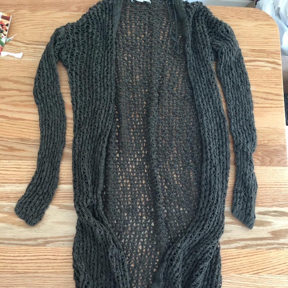 Ankle length cardigan